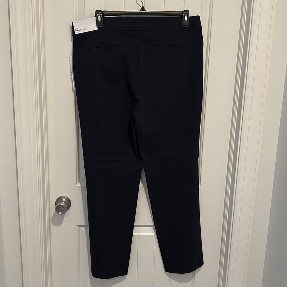 Liz Claiborne Lisa Straight Leg Mid-Rise Size 16 Navy - Picture 2 of 6